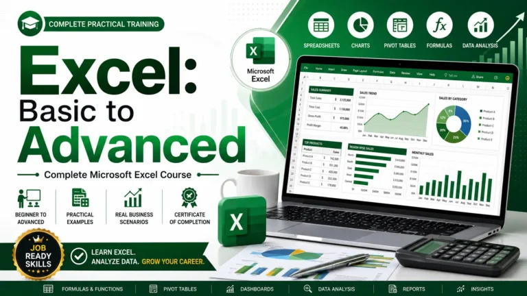 Excel: Basic to Advanced – Complete Microsoft Excel Course